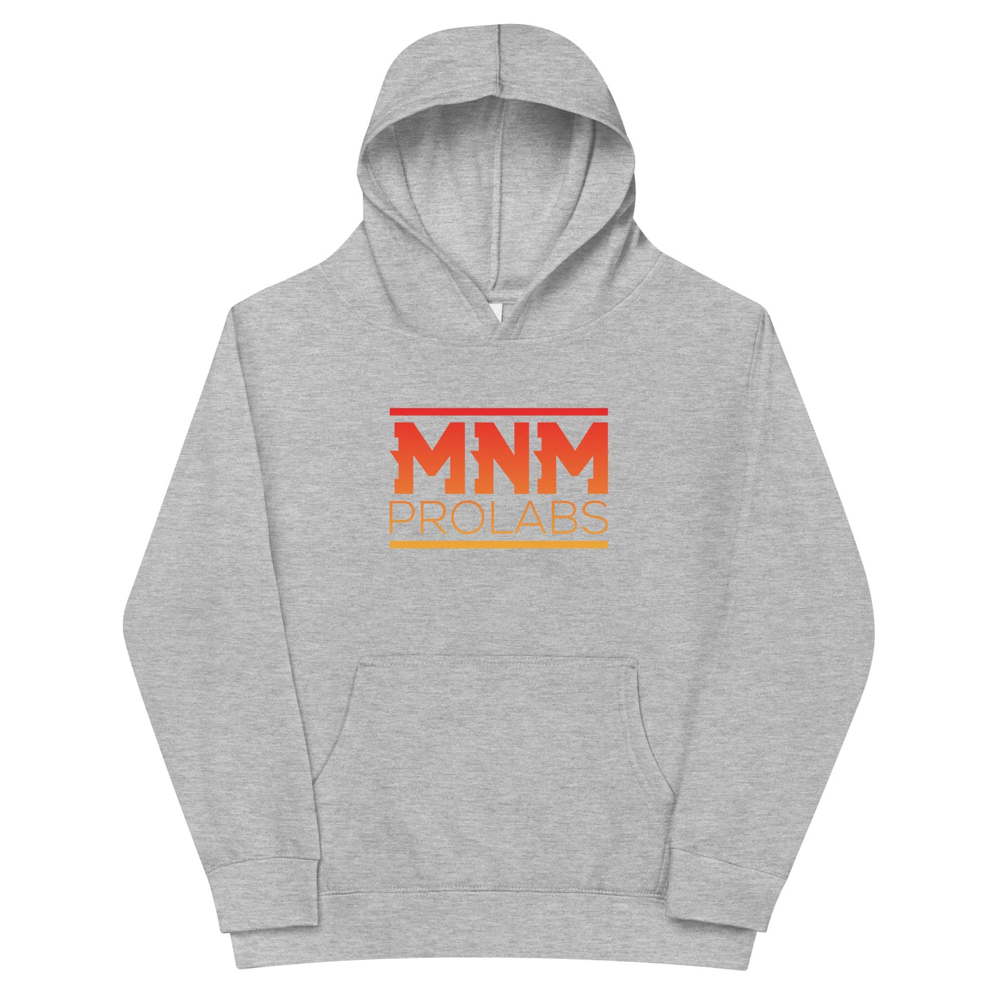 MNM Kid's Fleece Hoodie - Fire Orange