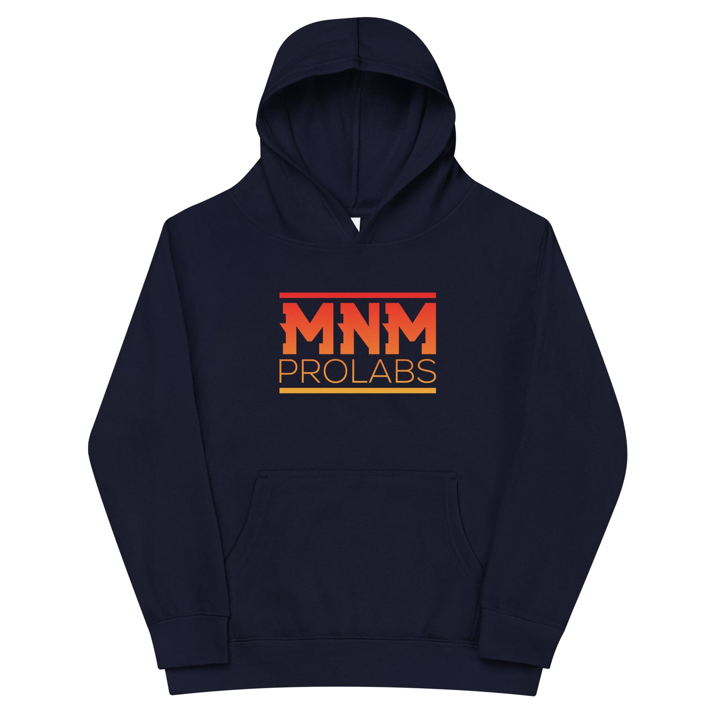 MNM Kid's Fleece Hoodie - Fire Orange